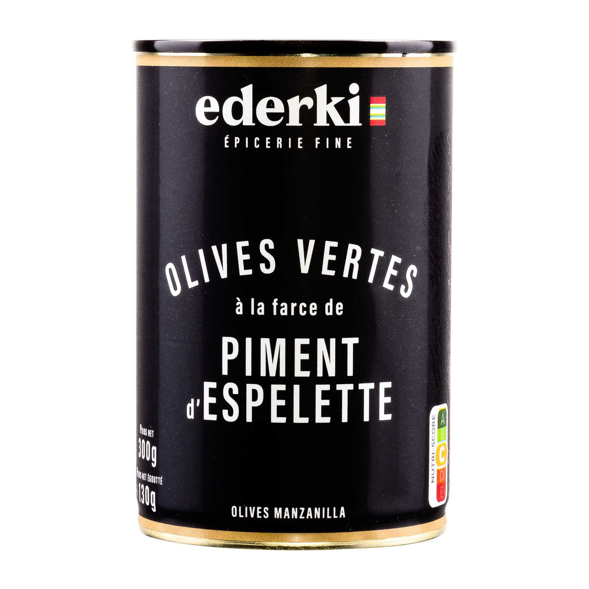 Ederki grüne Oliven mit Piment d'Espelette
