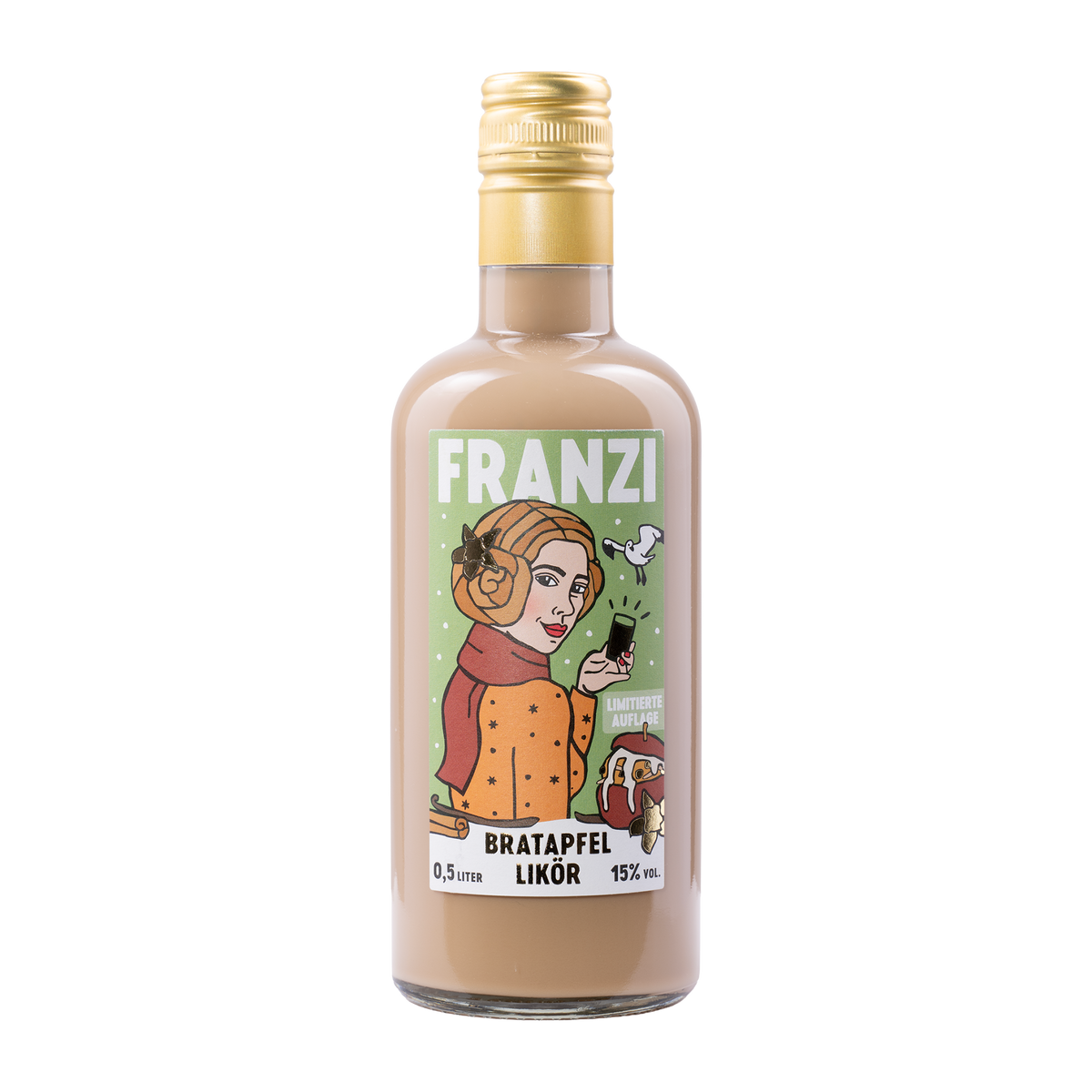NORK Franzi Bratapfel Likör in der 0,5-Liter-Flasche