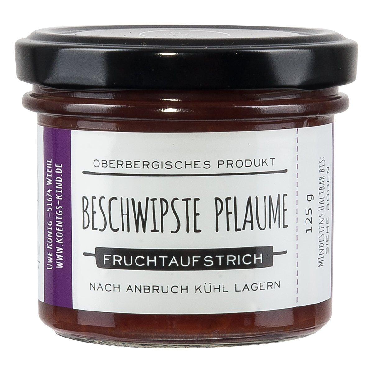 Königskind beschwipste Pflaume Fruchtaufstrich