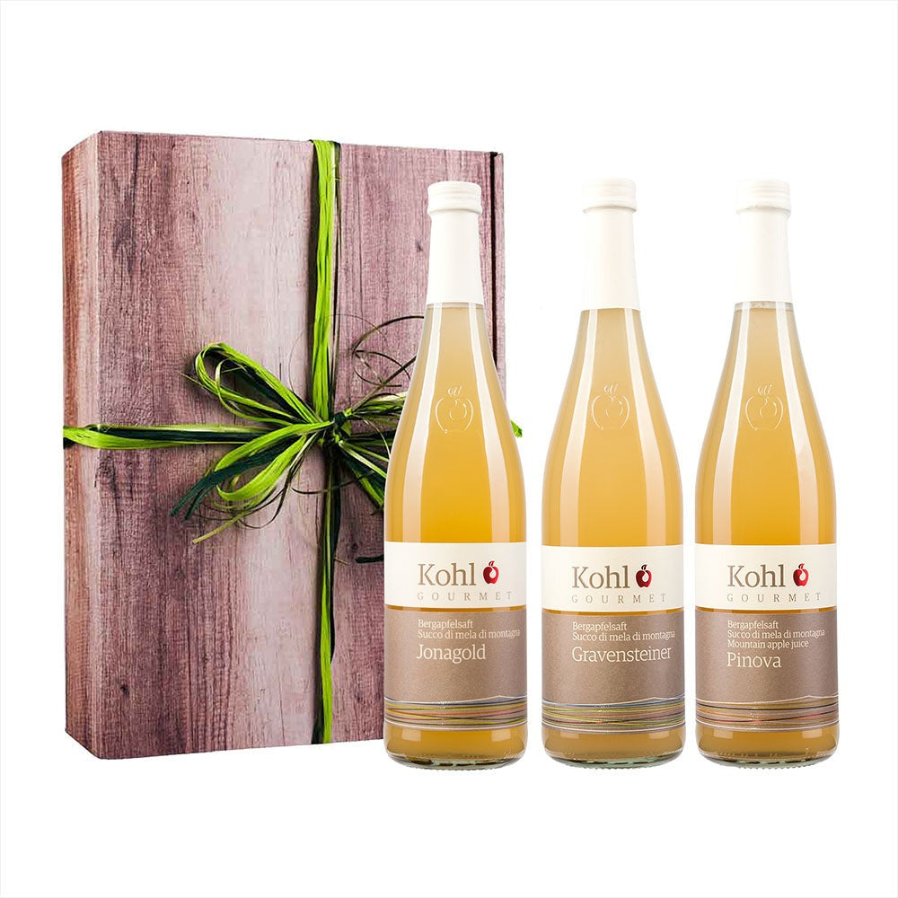 Kohl Gourmet Bergapfelsaft 3er Geschenk