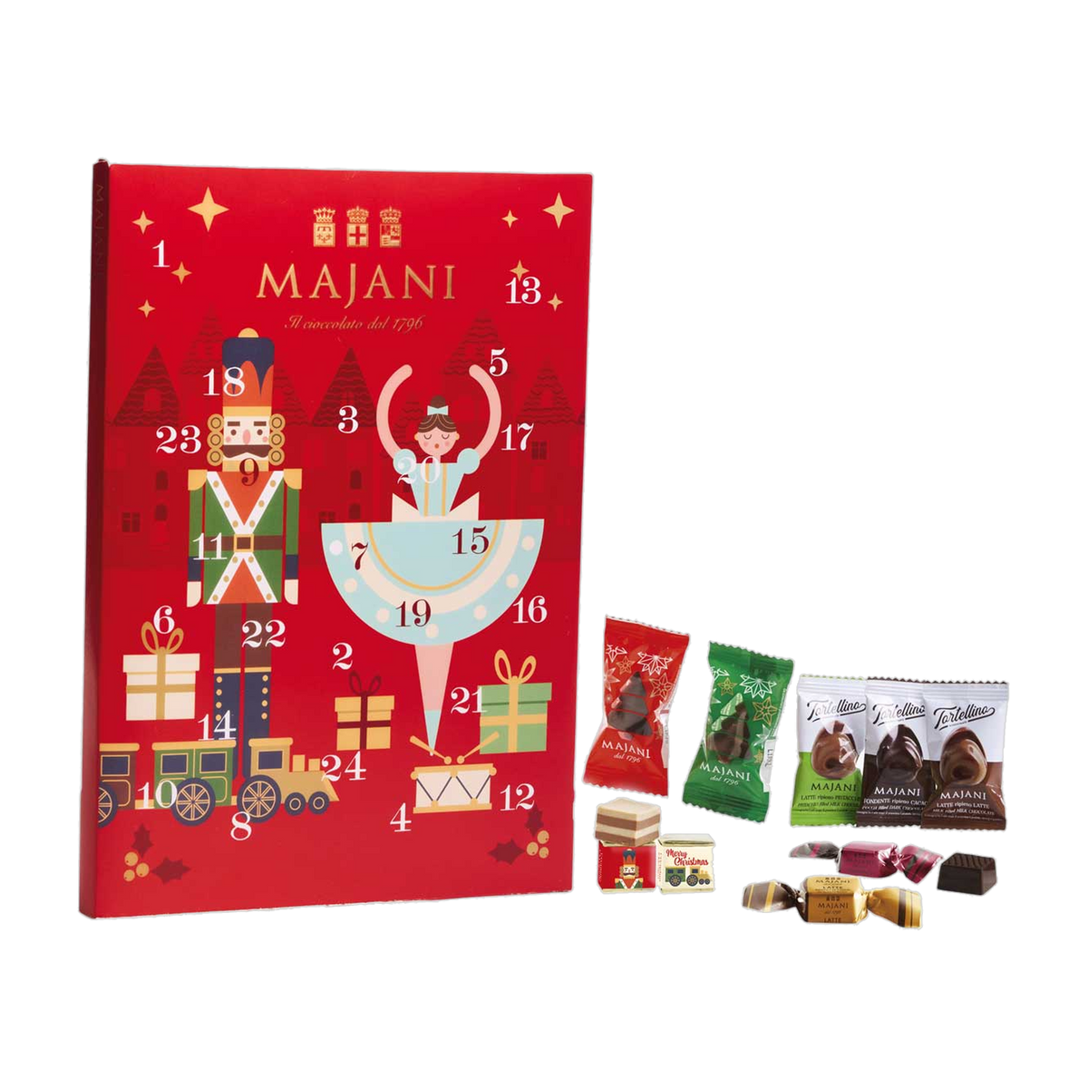 Majani Adventskalender – Schokoladenmischung 205 g
