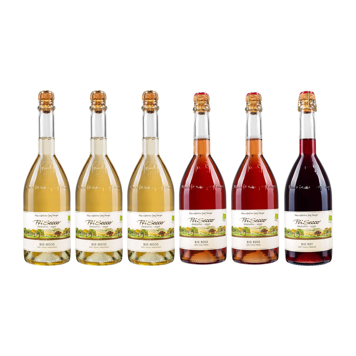 Prisecco Probierpaket Die Bio Sorten alkoholfrei