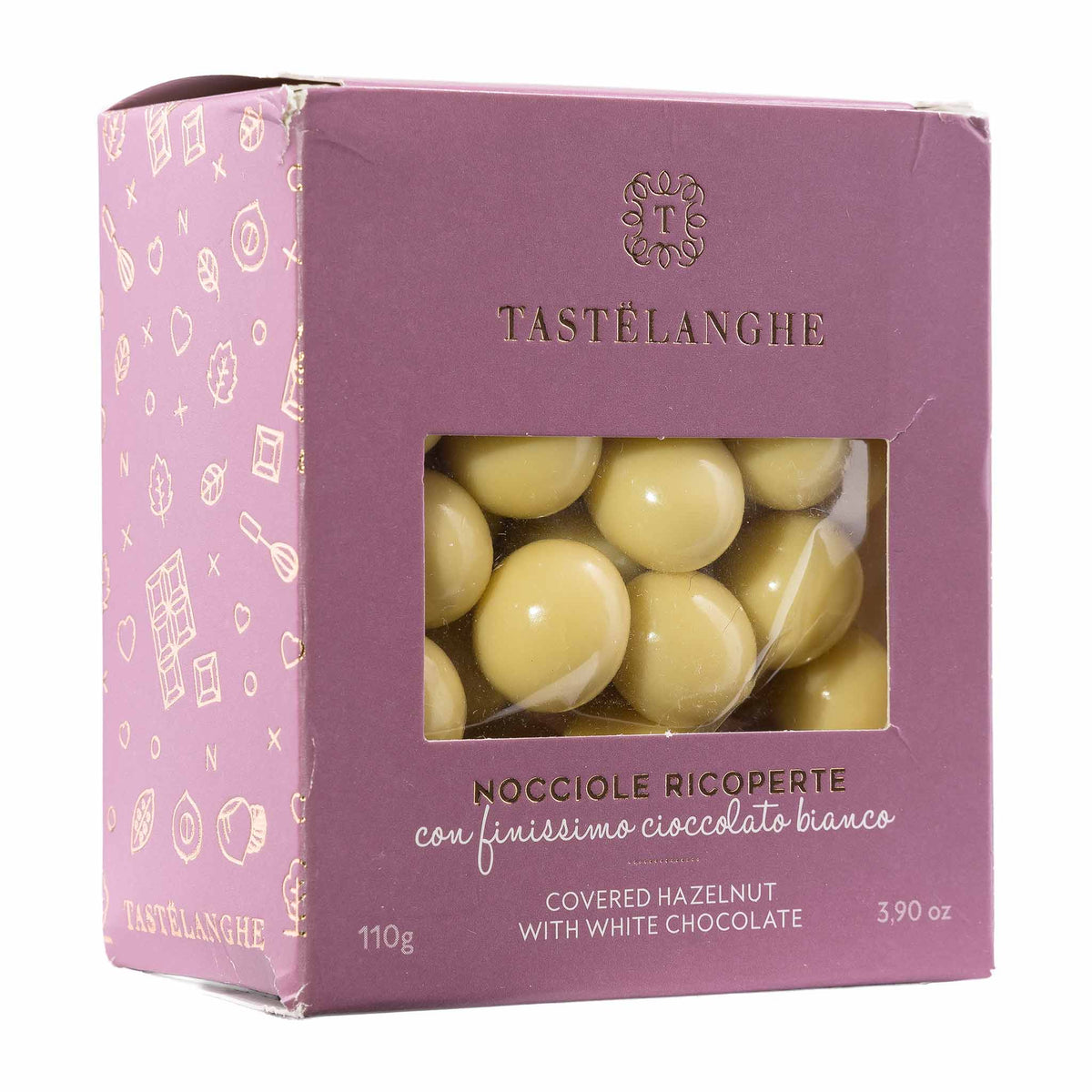 Tastelanghe Haselnüsse in weißer Schokolade 110g