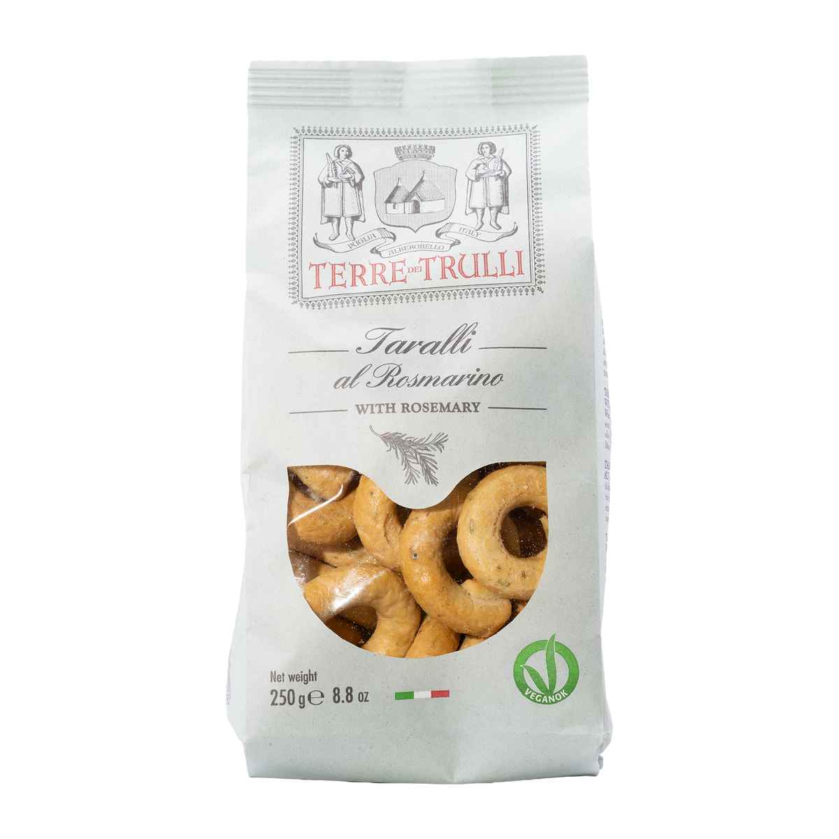Terre dei Trulli Taralli mit Rosmarin 250 g