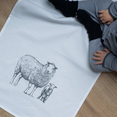 Geschirrtuch – Schaf – grau