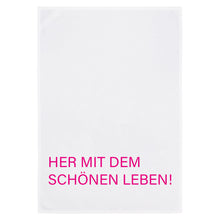 17:30 Geschirrtuch  schönes Leben  pink