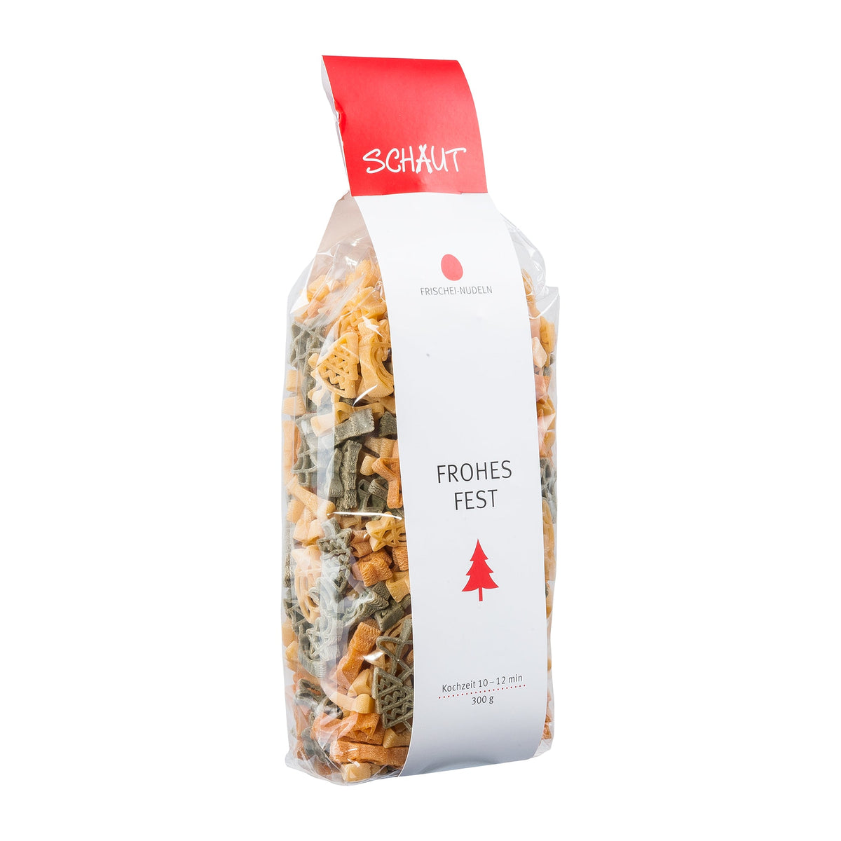 Schaut  bunte Weihnachtsnudeln  300g