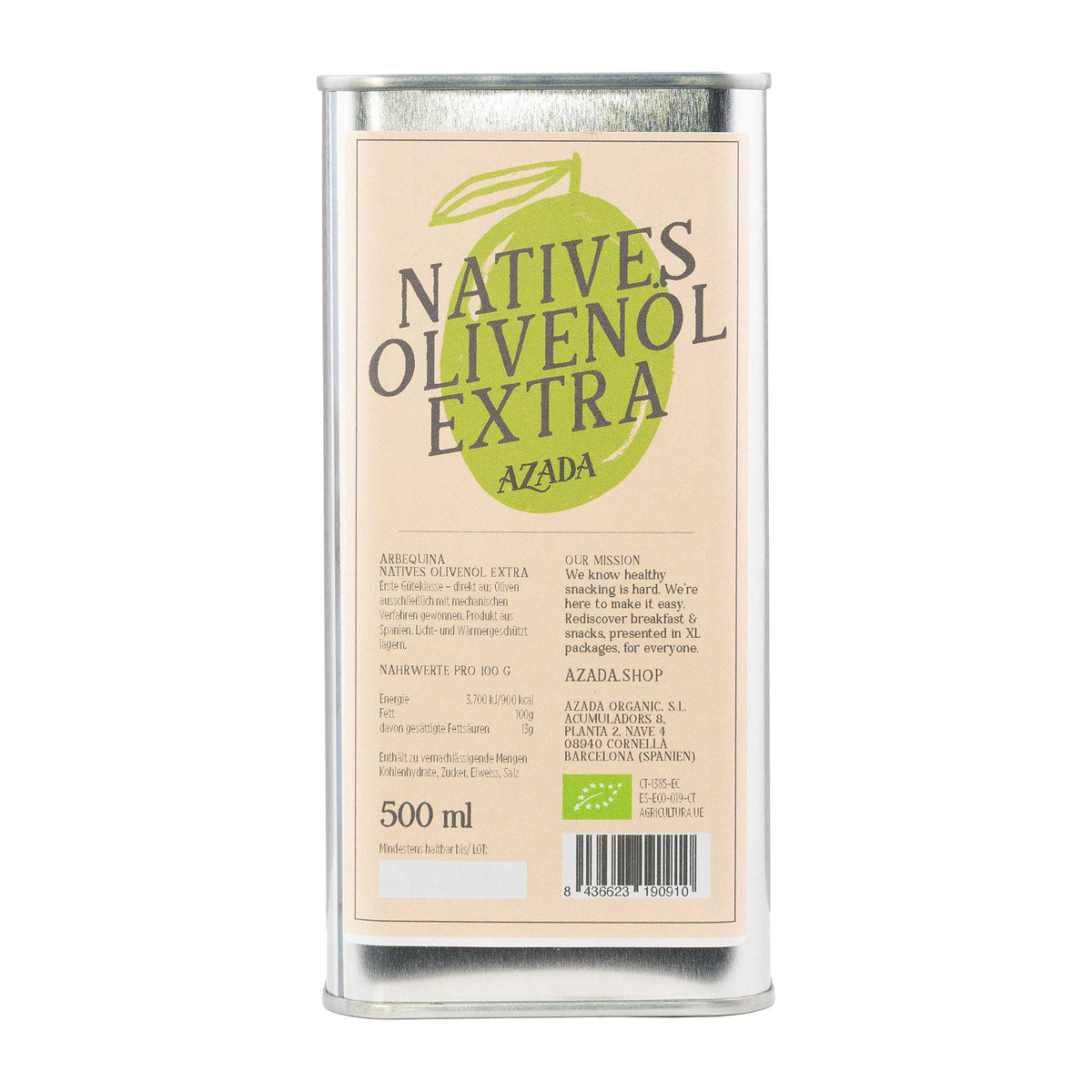 Azada  Bio Olivenöl extra nativ  500ml