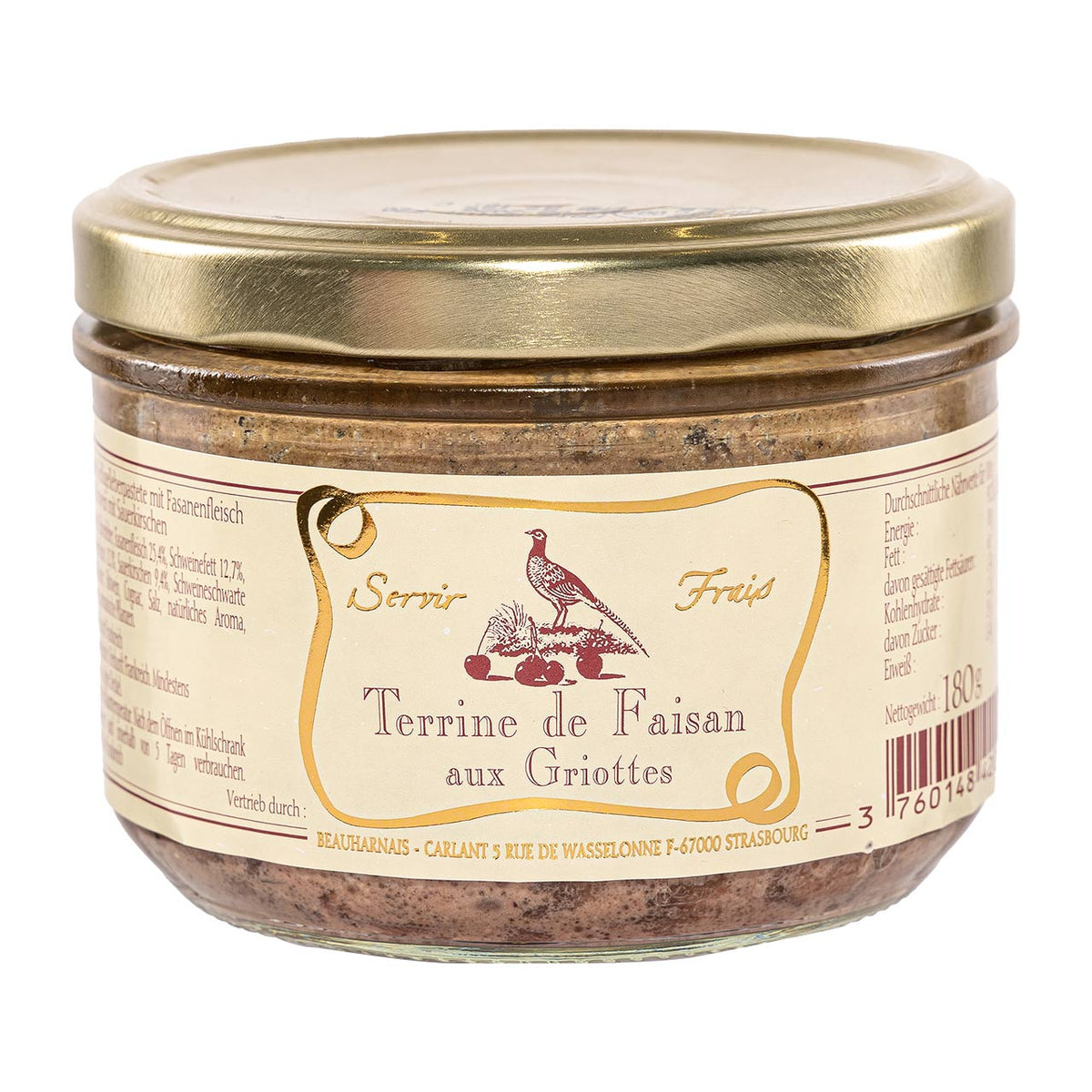Beauharnais  Fasanenpastete mit Sauerkirschen  180g