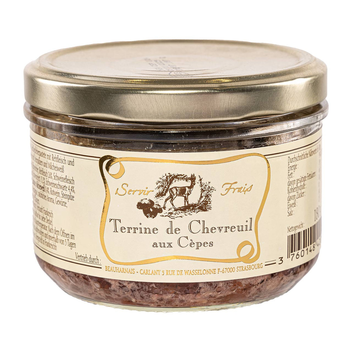 Beauharnais  Wildpastete vom Reh mit Steinpilzen  180g
