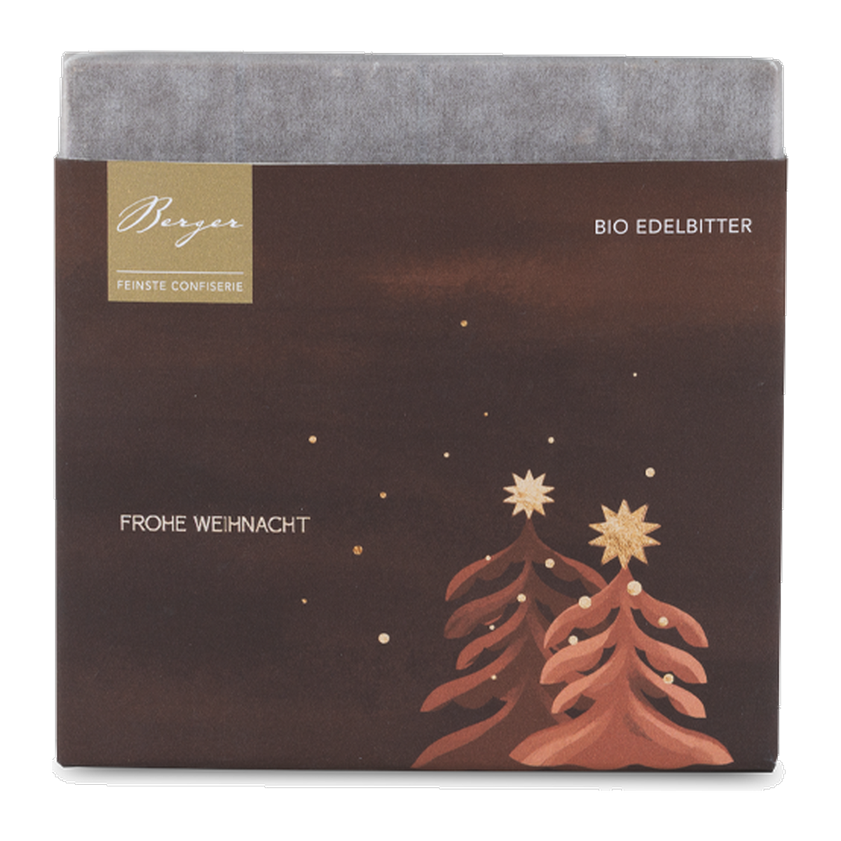 Berger Schokolade Frohe Weihnachten Bio Edelbitter 70g