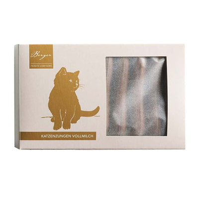 Ekologisk mjölkchoklad i form av katt tungor