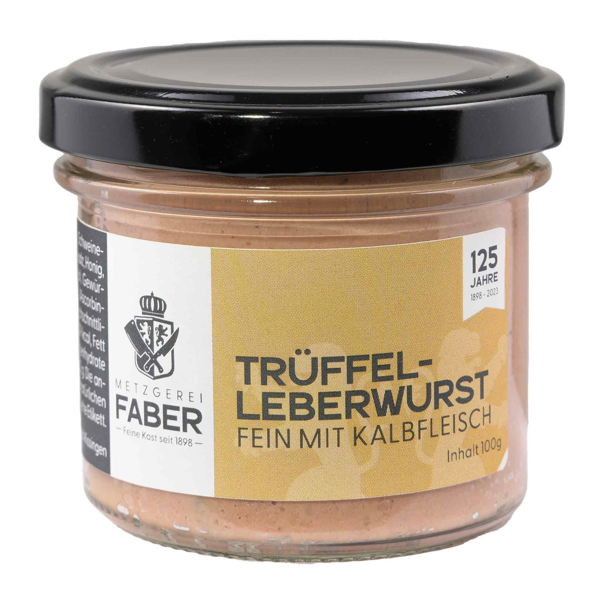 Faber Feinkost  Trüffel Leberwurst mit Kalbfleisch  100g