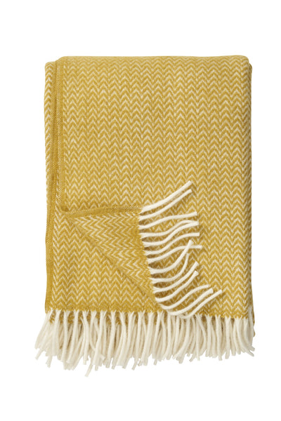 Wool Blanket Chevron – yellow