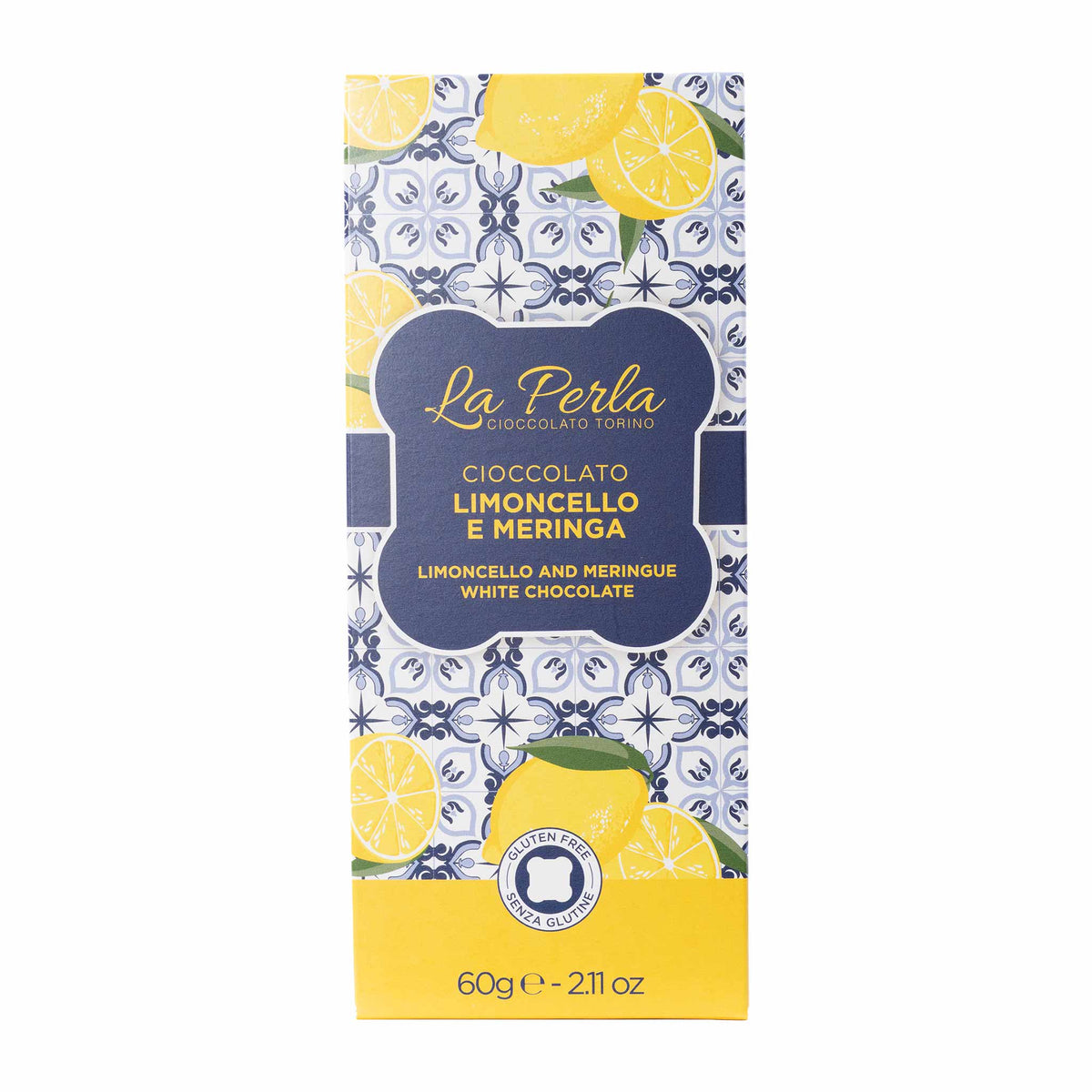 La Perla di Torino  Weiße Schokolade  Limoncello e Meringa