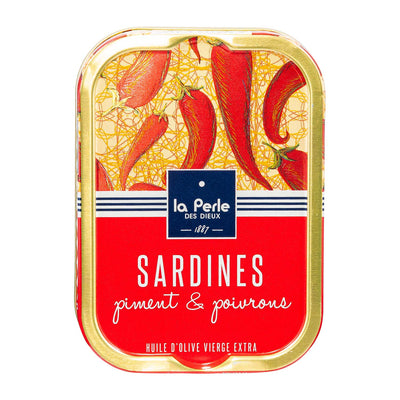 Sardinen mit Chili und Paprika