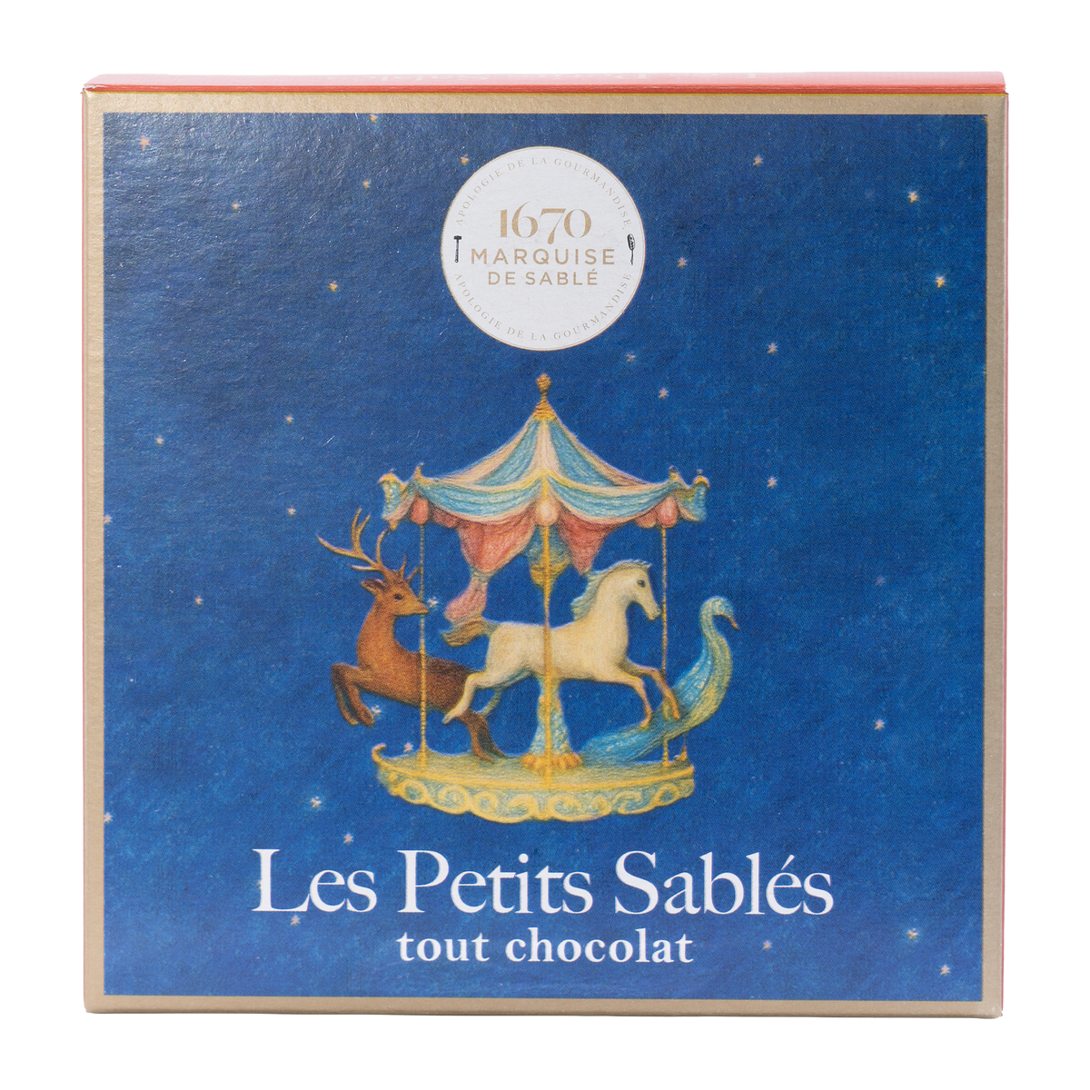 La Sablésienne Schokokekse Weihnachten in der Weihnachtsschachtel, 100 g