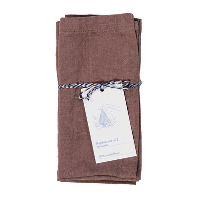 Linen Napkins – Ashes of Roses – Set of 2