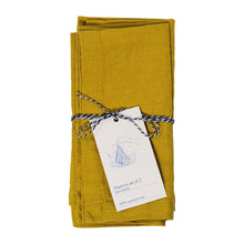 Linen Tales  Leinen Servietten  Lemon Curry  2er Set