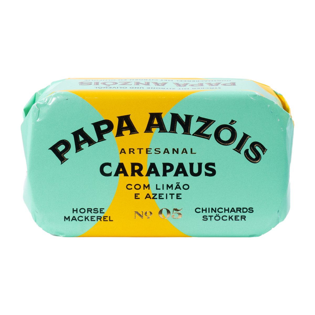 Papa Anzóis Stöcker mit Zitrone und Olivenöl, Dose in buntem Papier