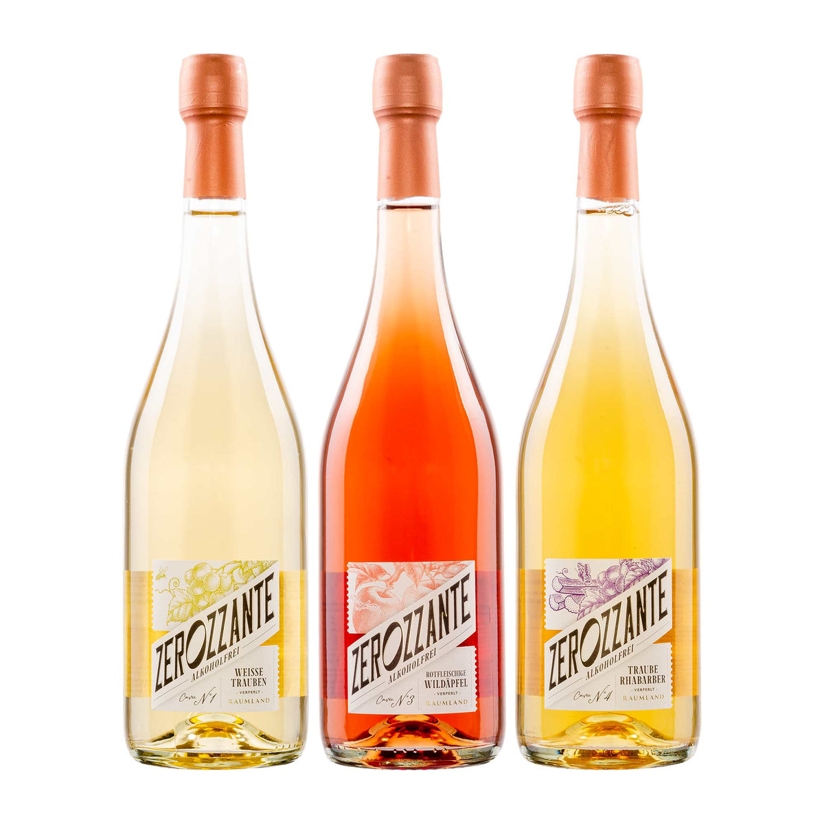 Raumland  Zerozzante  3er Probierpaket  alkoholfrei