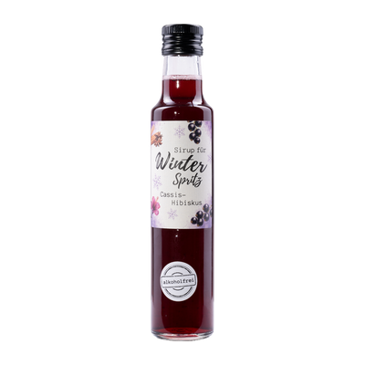 Winter Spritz-sirap Cassis-Hibiskus