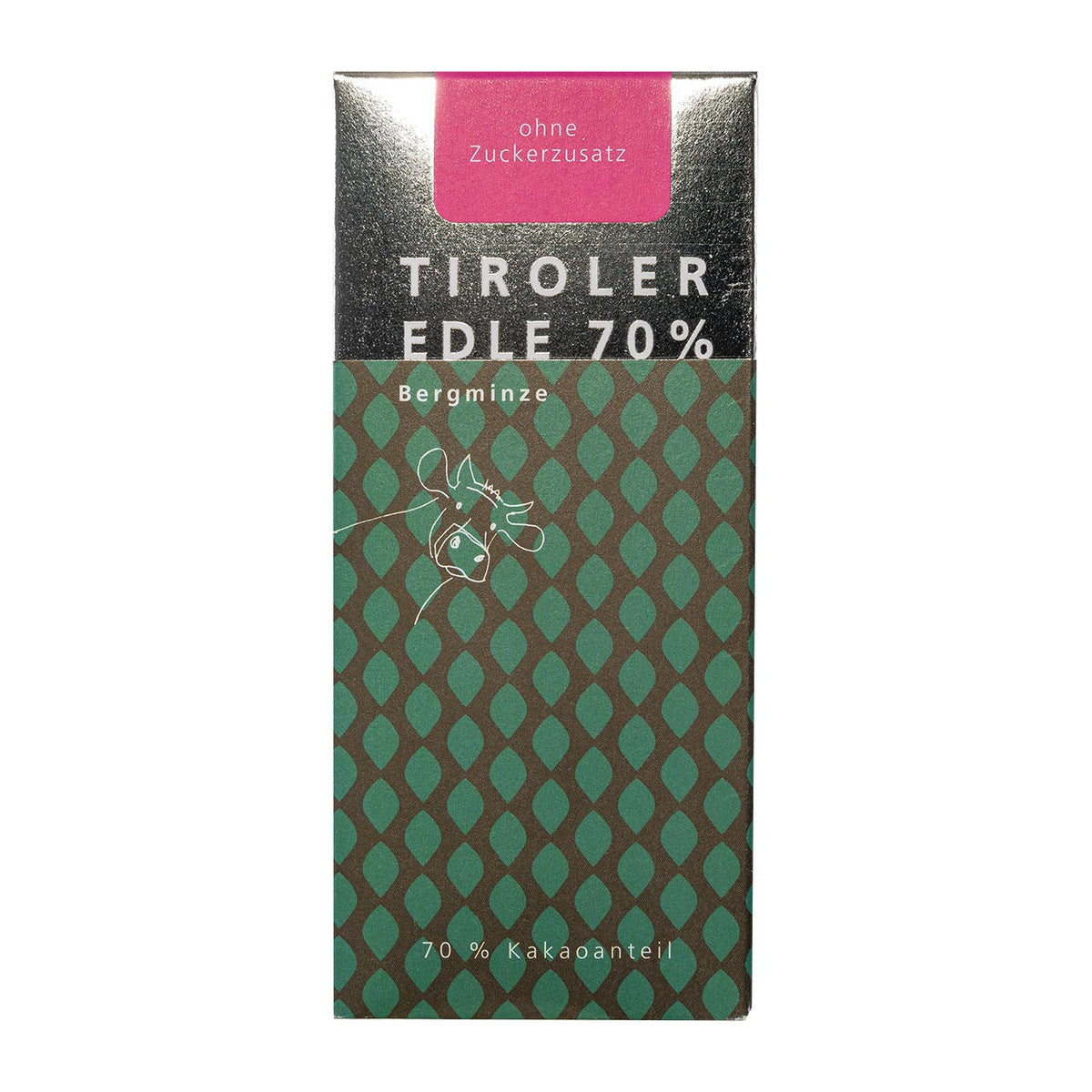 Purissima Maxima Bergminze – Kakaotafel 70 % von Tiroler Edle