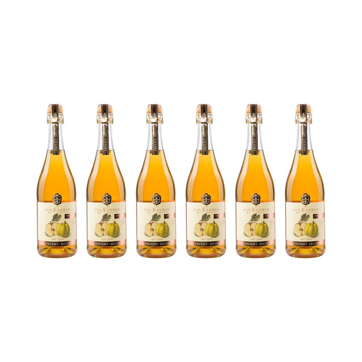 Frucht-Secco Apfel-Quitte – alkoholfrei — 6× 750 ml