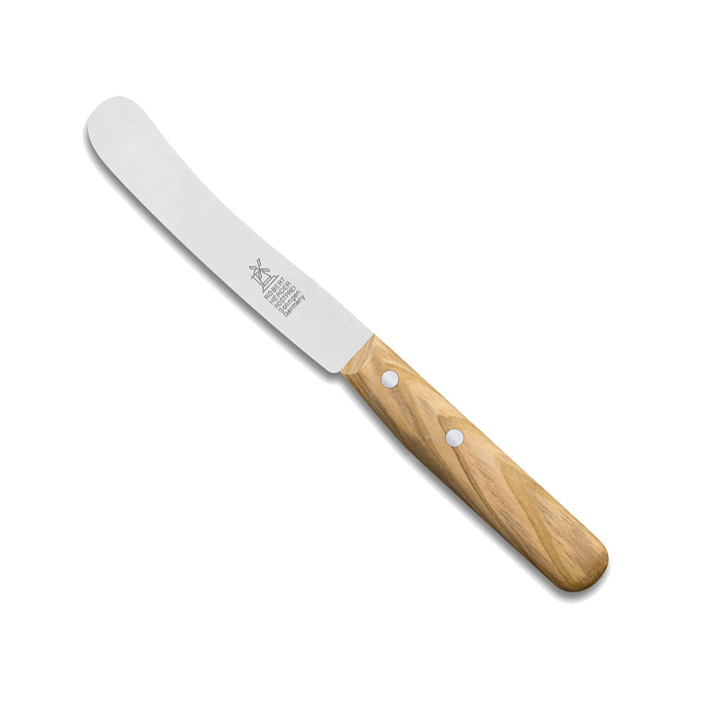 Windmühlenmesser  Buckels Olive rostfrei